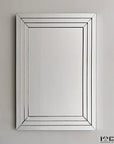 Hanging Wall Reflective White Mirror - From Where -