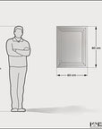 Hanging Wall Reflective White Mirror - From Where -