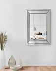 Hanging Wall Reflective White Mirror - From Where -