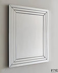 Hanging Wall Reflective White Mirror - From Where -