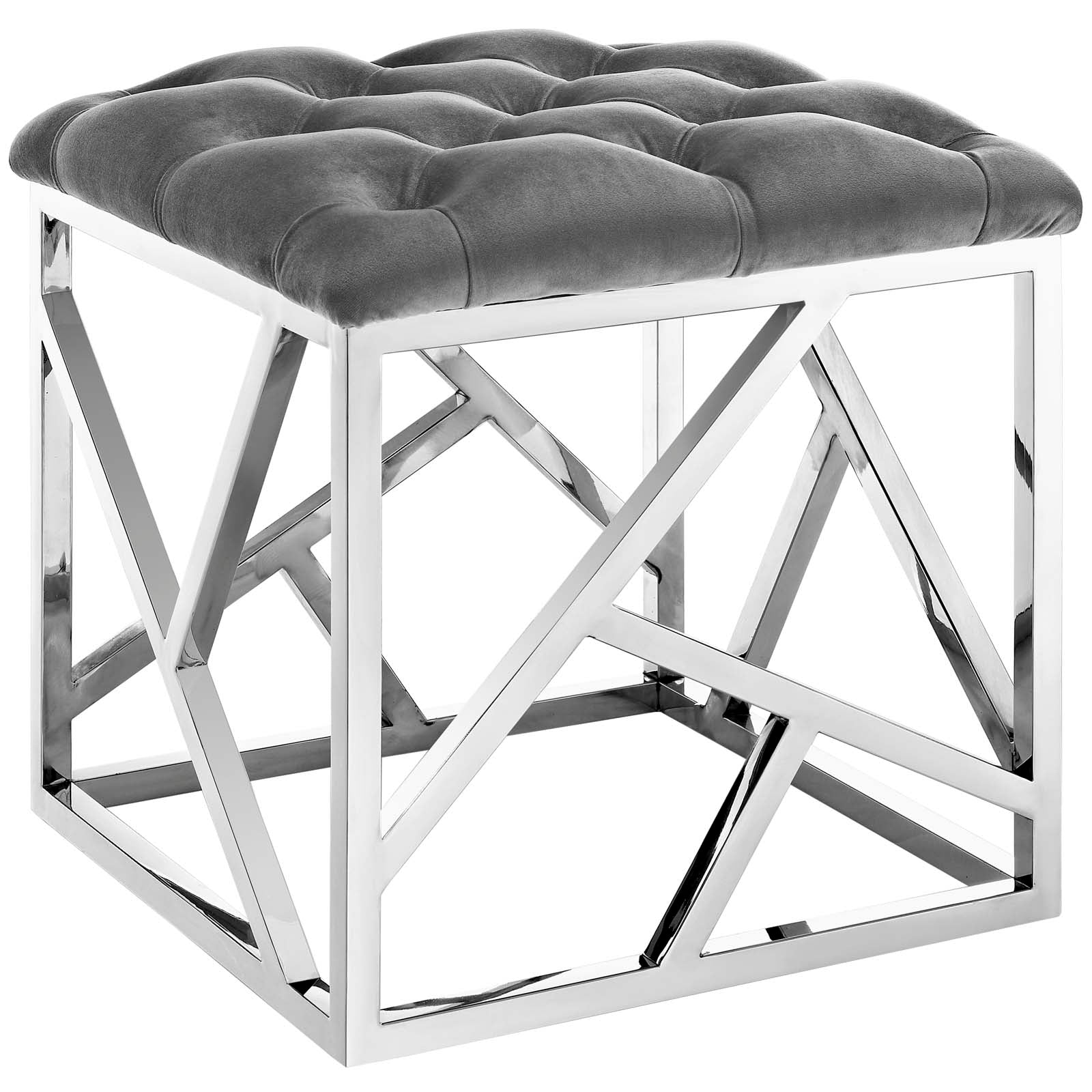 Harry Metal Ottoman - From Where -