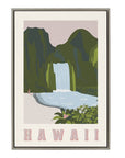 Hawaii Travel Poster Framed Canvas - From Where -