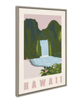 Hawaii Travel Poster Framed Canvas - From Where -