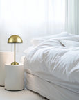 Haydel 2 - Light Matte Brass Table Lamp - From Where -