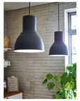 HEKTAR Pendant lamp, dark gray, 9" - IKEA - From Where -