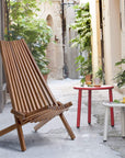 Henf Folding Wooden Lounge Chair - From Where -