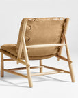 Henning Leather Accent Chair - From Where -