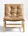 Henning Leather Accent Chair - From Where -