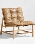 Henning Leather Accent Chair - From Where -