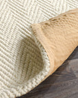 Herringbone Wool/Jute Rug - From Where Finds -