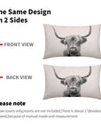 Highland Cow Print Lumbar Pillow Covers - From Where -