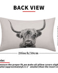 Highland Cow Print Lumbar Pillow Covers - From Where -