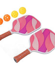 Honeycomb Core Fiberglass Pickleball Paddle and Balls Set with Storage Bag - From Where -