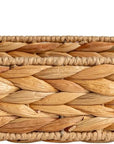 Household Essentials Water Hyacinth Woven Tray with Cutout Handles, Natural - From Where -