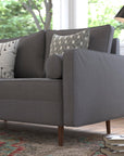 Hudson Mid - Century Modern Loveseat - From Where -