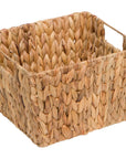 Hyacinth Storage Basket with Handles - From Where -