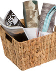 Hyacinth Storage Basket with Handles - From Where -