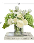 Hydrangea Floral Vase Arrangement - From Where -
