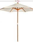 Solid Wood Beach Umbrella Protection