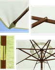 Solid Wood Beach Umbrella Protection