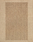Striped Border Indoor/Outdoor Flatweave Rug