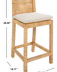 Tojo Cane Counter Stool