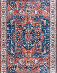 Atrium Medallion Spill Proof Washable Rug