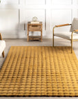 Ivana Checkered Plush Cloud Washable Rug