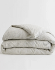 European Linen Stripe Duvet Cover