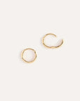 14K Gold Bold Hoops