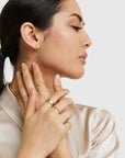14K Gold Bold Hoops