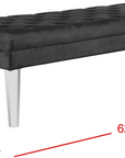 Abrosia Upholstered Tufted Bench