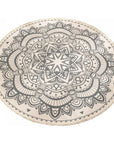 Bohemian Round Rug with Tassels