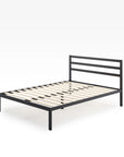 Mia Metal Platform Bed Frame with Headboard