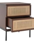 Zadie 2 Drawer Rattan Nightstand