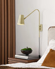 Faye Metal Wall Sconce in Satin Brass