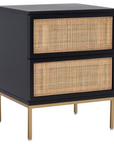 Zadie 2 Drawer Rattan Nightstand
