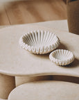 Handcrafted Fluted Marble Decorative Bowl