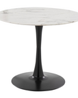 Modern Marble Veneer Top Dining Table