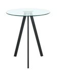 Bar Height Glass Top Dining Table