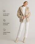 Hooded Faux Fur Jacket