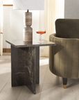 Adriano 2 Leg Marble Accent Table