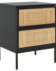Zadie 2 Drawer Rattan Nightstand