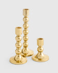 Brass Candlestick Holders (Set of 3)