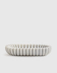 Handcrafted Fluted Marble Decorative Bowl