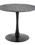 Modern Marble Veneer Top Dining Table
