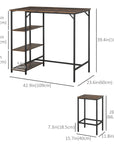 Industrial 3 - Piece Dining Set - From Where -