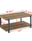 Industrial Coffee Table with Storage - From Where -