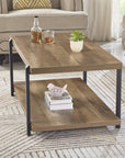 Industrial Coffee Table with Storage - From Where -
