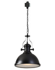 Industrial Frosted Glass Pendant Light - From Where -
